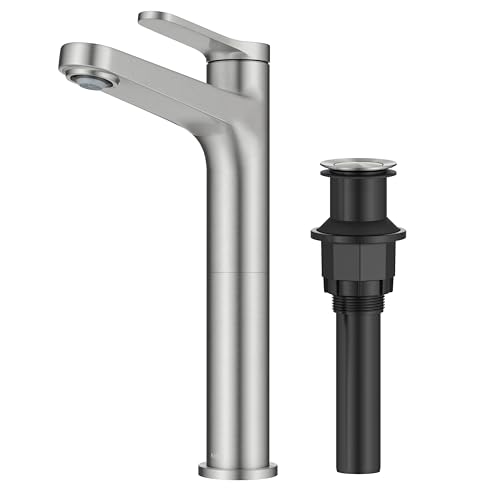 KRAUS Indy Single Handle One Hole Bathroom Sink Faucet in Chrome, KBF-1411CH