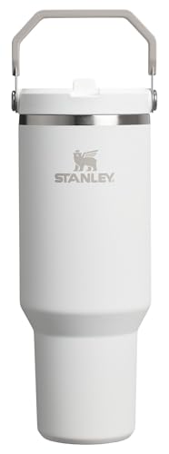 Stanley IceFlow Flip Straw Tumbler with Handle 30 oz | Twist On Lid and Flip Up Straw | Leak Resistant Water Bottle | Insulated Stainless Steel |BPA-Free | Lilac