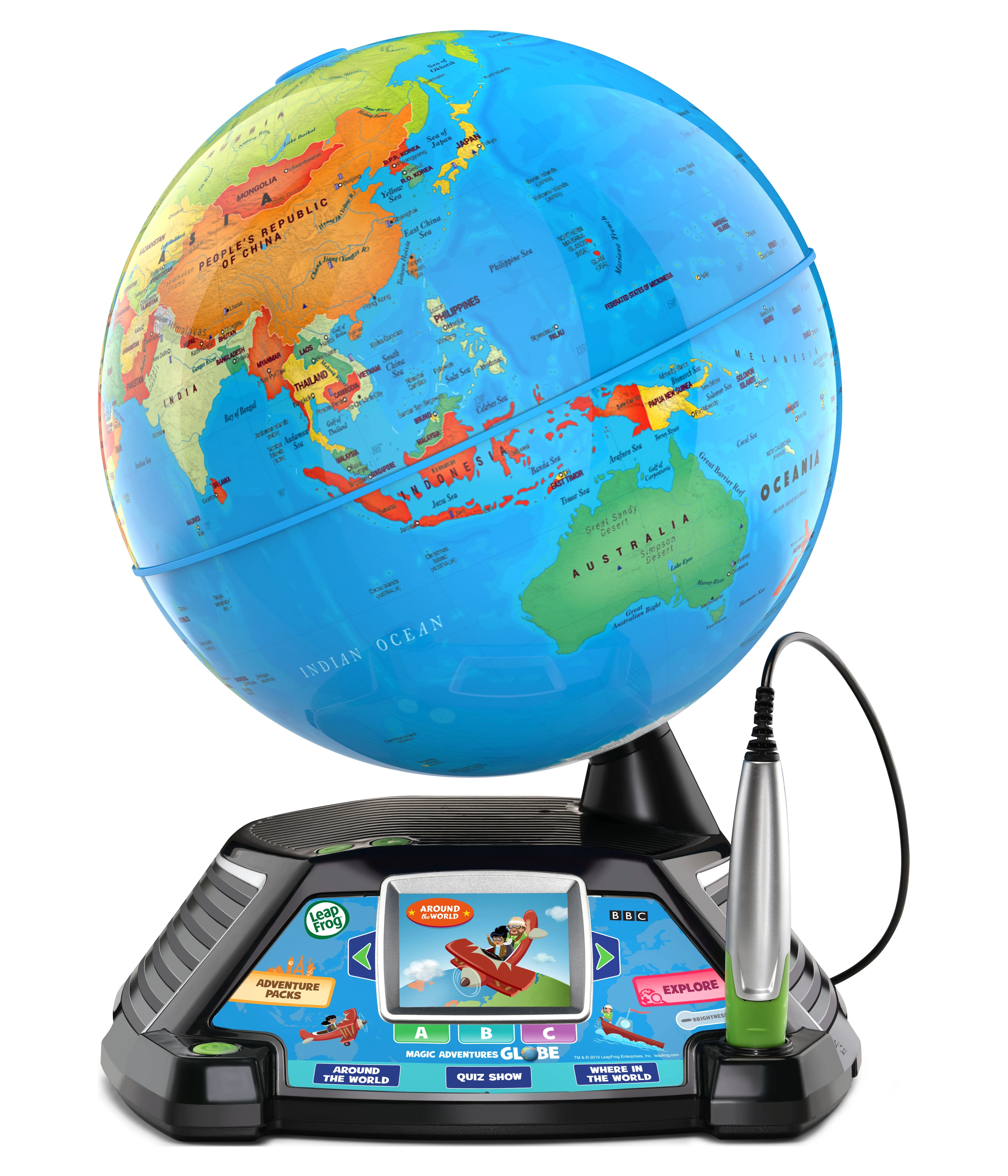 LeapFrog Magic Adventures Interactive Globe With 5+ Hours of BBC Video