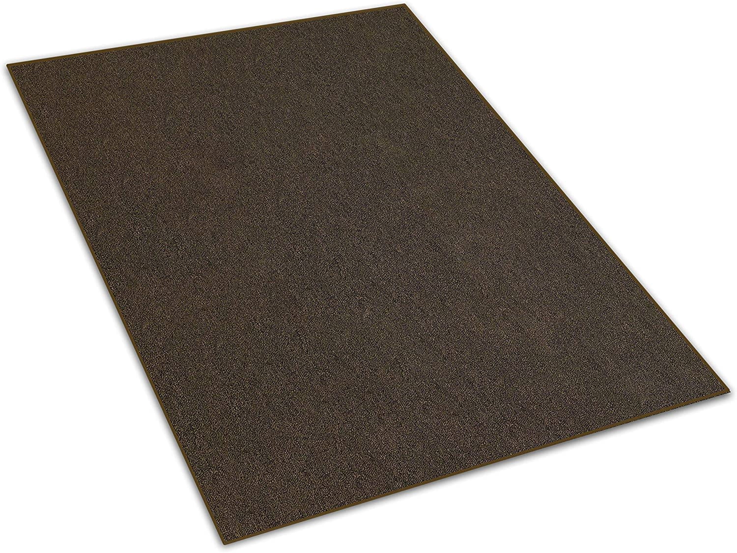 4'x12' Hickory - Indoor Outdoor Area Rug Carpet Runners with a Premium Fabric Finished Edges