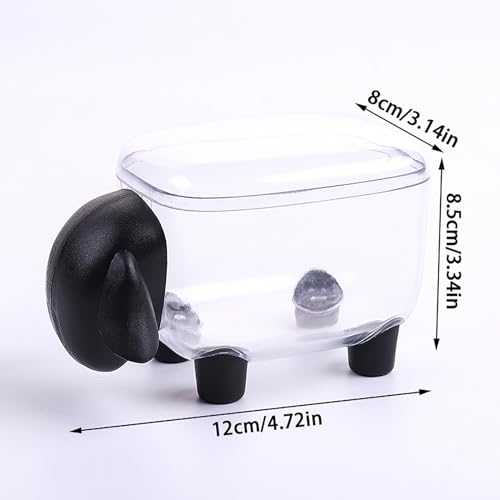 Creative Portable Toothpick Cotton Swab Storage Box Sheep Shaped Table Cosmetic Organizer Box Household