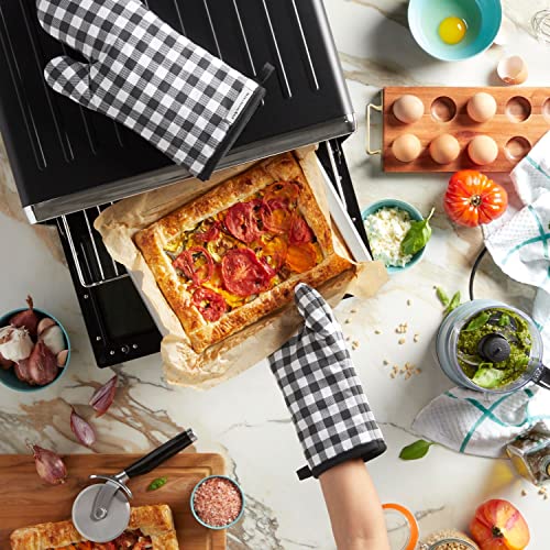 KitchenAid Gingham Oven Mitt 2-Pack Set, Passion Red, 7