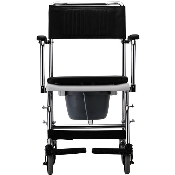 Nova Medical Products 8805 Drop Arm Transport Chair Commode, Black