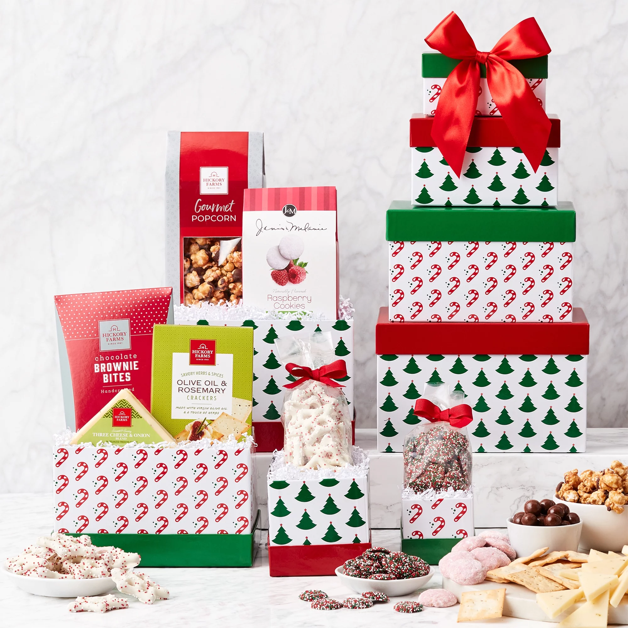 Christmas Novelties Gourmet Snacks Gift Tower