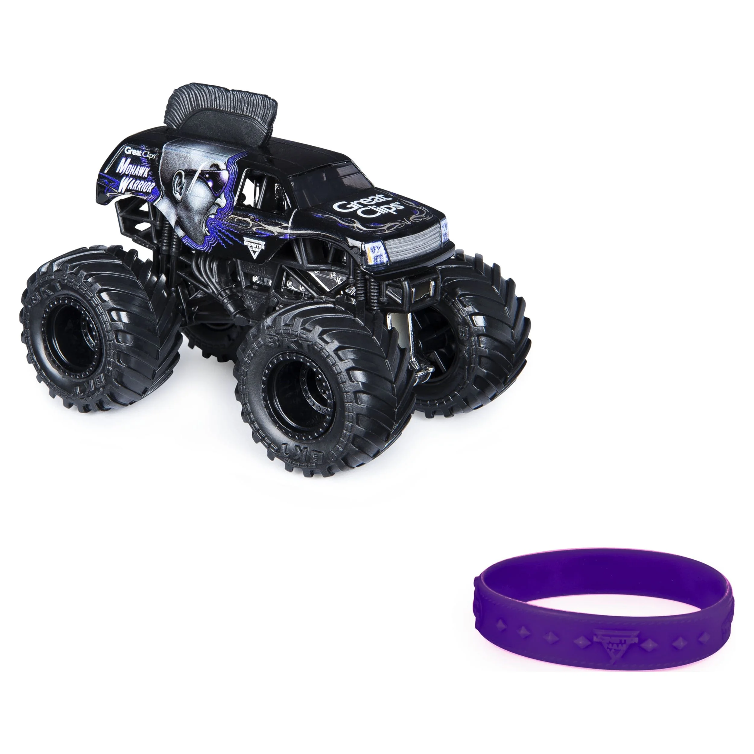 Monster Jam, Official Mohawk Warrior Truck, Die-Cast Vehicle, Arena Favorites Series, 1:64 Scale