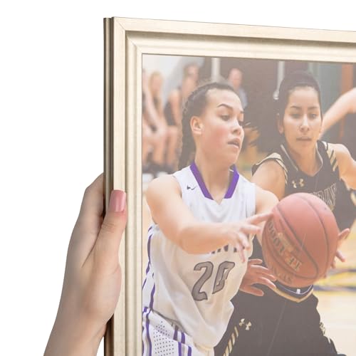 ArtToFrames 12x16 inch Muted Prosecco Gold Picture Frame, WOMBW275-1622-12x16