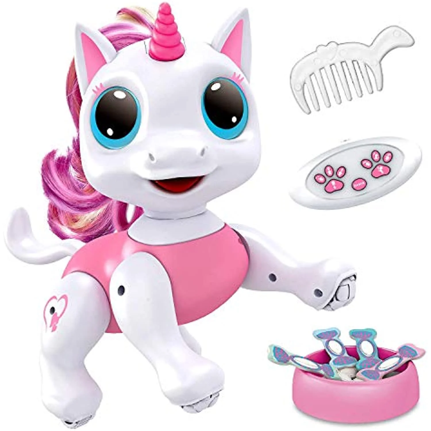 Power Your Fun Remote Controlled Electronic Robot Pet Unicorn (Pink)