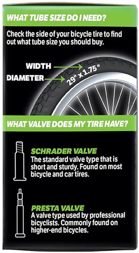 Slime Bike Inner Tube with Slime Puncture Sealant, Self Sealing, Prevent and Repair