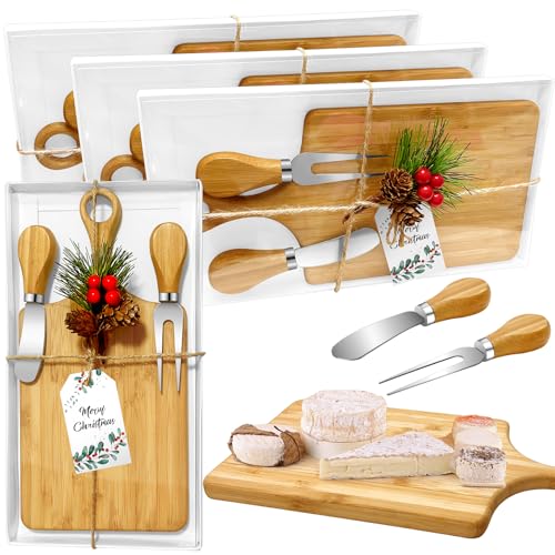 6 Set Christmas Gifts Kitchen Utensils Set with Holder Spatulas Bamboo Spoons Tag for Christmas Holiday Gift Kitchen Utensils Party Decoration