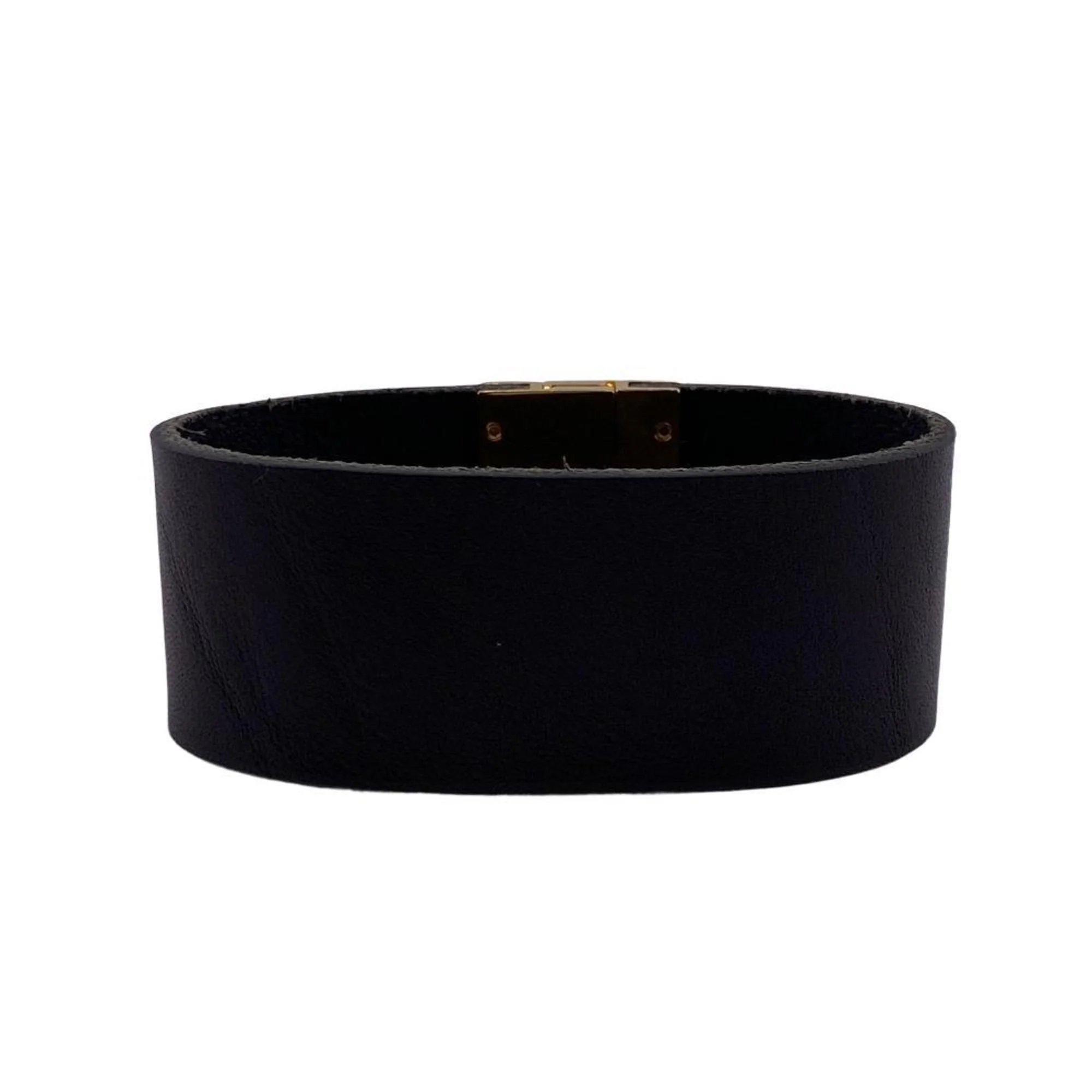 Pre-Owned Yves Saint Laurent SAINT LAURENT PARIS Saint Laurent Paris bangle black ladies (Good)