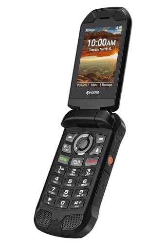 KYOCERA DuraXA Equip E4831 | Unlocked | 2/16GB | (Camera) | Waterproof, Drop Proof, and HazLoc Certified | Rugged Flip Phone