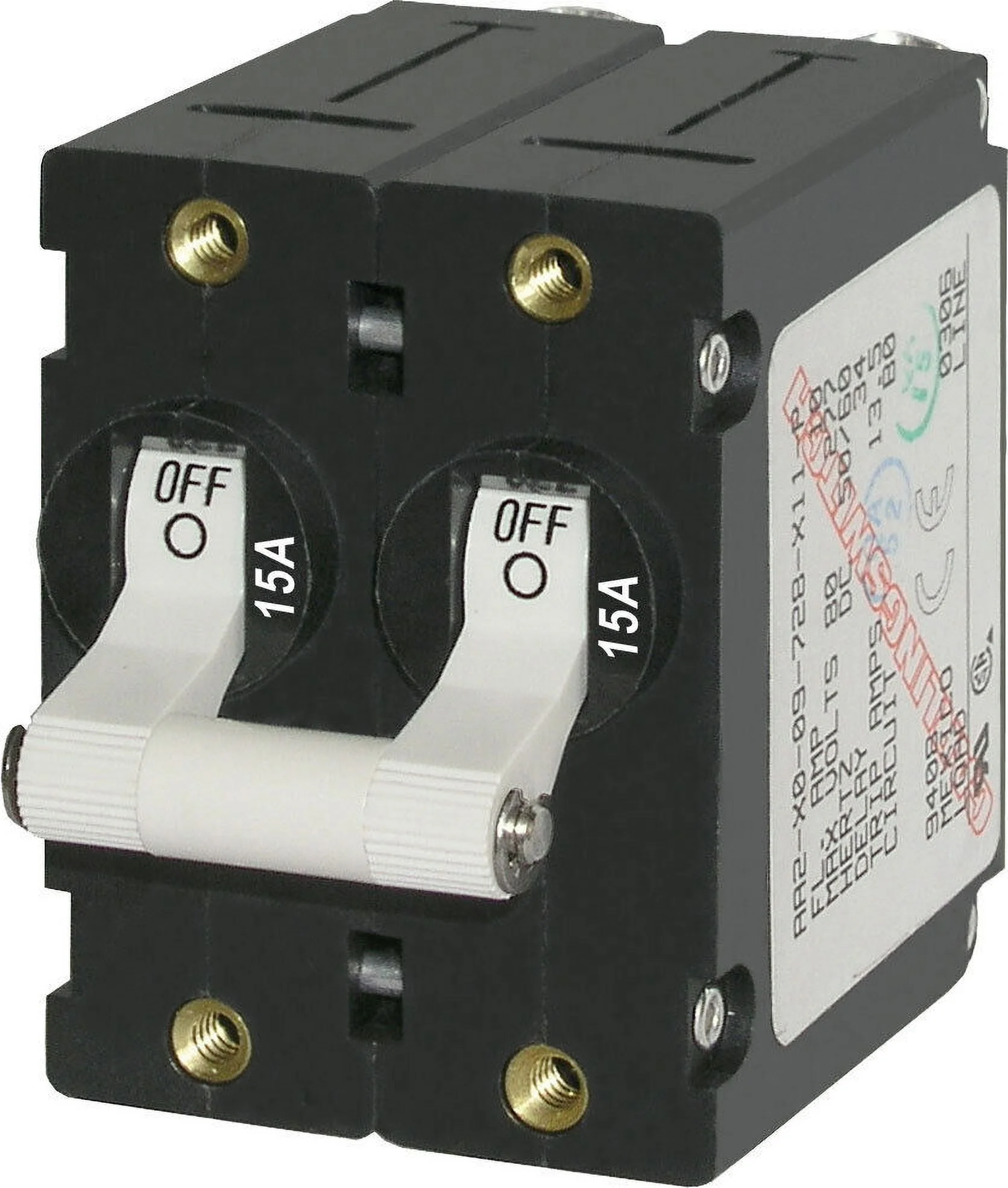 Blue Sea Systems Circuit Breaker AA2 15A White 7235
