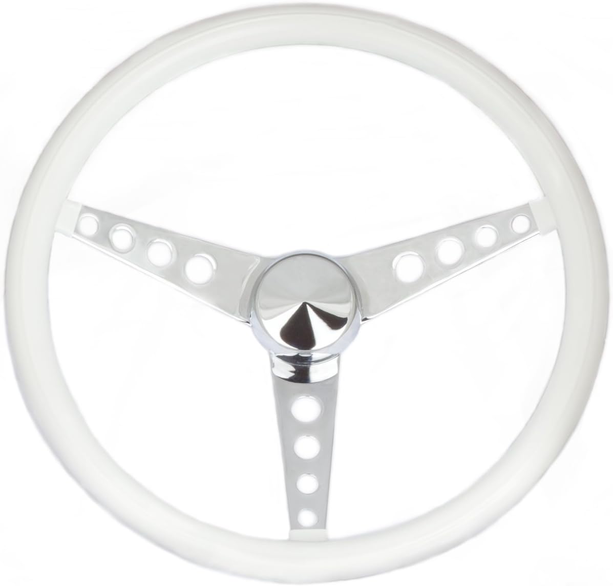 Grant 270 Classic Series 15 inch White Vinyl Steering Wheel