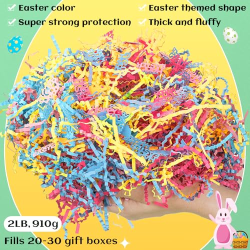 2lb Christmas Basket Stuffers Metallic Red Green Crinkle Cut Paper Shred Filler Merry Christmas Tree Snowflake Elk Confetti Packaging Raffia Stuffers