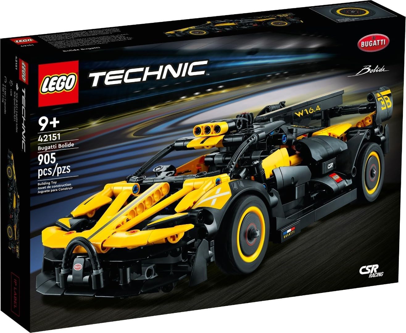 LEGO 42151 Technic Bugatti Car Toy Car Racing Model Car Collectible Iconic Vehicles from 9 Years Old