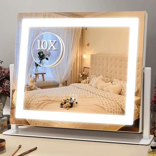 Gold Lighted Makeup Mirror, 14