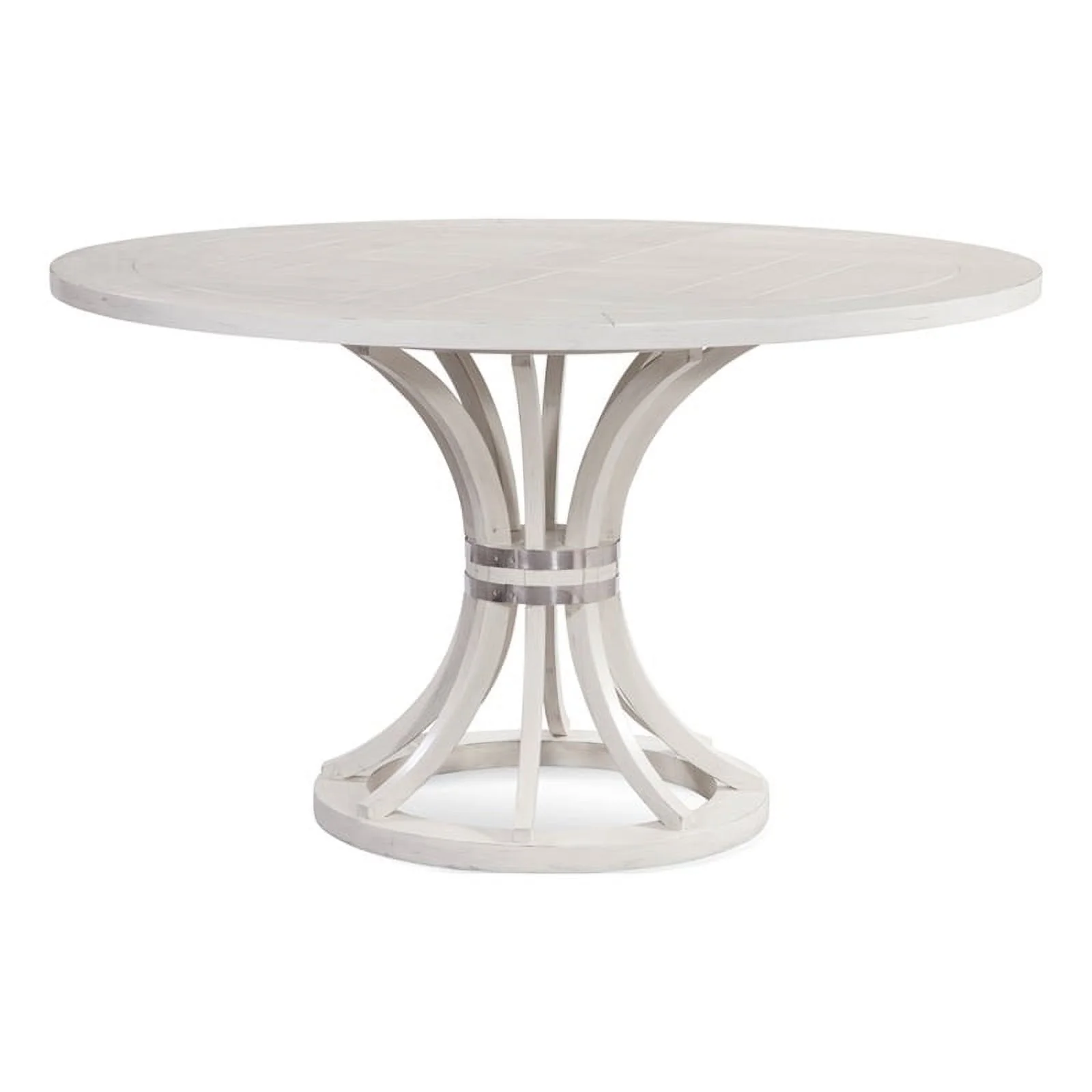 Maxine Round Dining Table in White Wood