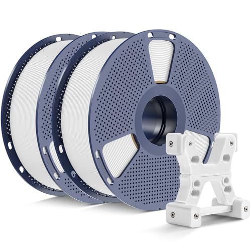 PETG Filament 1.75mm 2025 Upgrade Spool Compatible with Bambulab Refill Filament, 2kg(4.4lbs) SUNLU PETG 3D Printer Filament, 1.75mm Dimensional Accuracy +/- 0.02mm, Black+Black Bundle