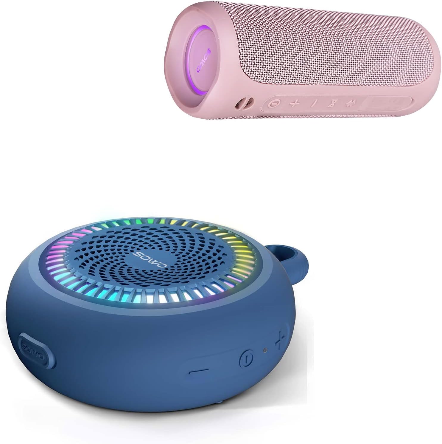 Outdoor Portable Bluetooth Speaker, Wireless IPX7 Waterproof Speaker, 25W Loud Sound, Bassboom Technology, TWS Pairing, 16H Playtime, Speaker with Lights