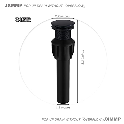 Brushed Gold Vessel Sink Faucet with Pop Up Drain and Supply Lines, Stainless Steel Gold Vanity Faucet Single Hole, JXMMP Single Handle Bathroom Faucet Gold, JXM1001BG