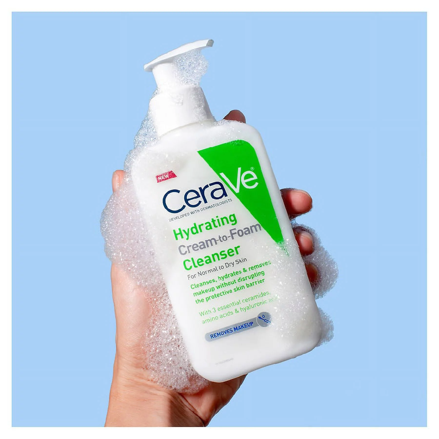 CeraVe Hydrating Cream-to-Foam Face Cleanser
