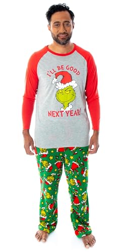 Dr. Seuss GRINCH Who Stole Christmas Matching Family Pajama Sets For Men, Women, Kids, Toddlers