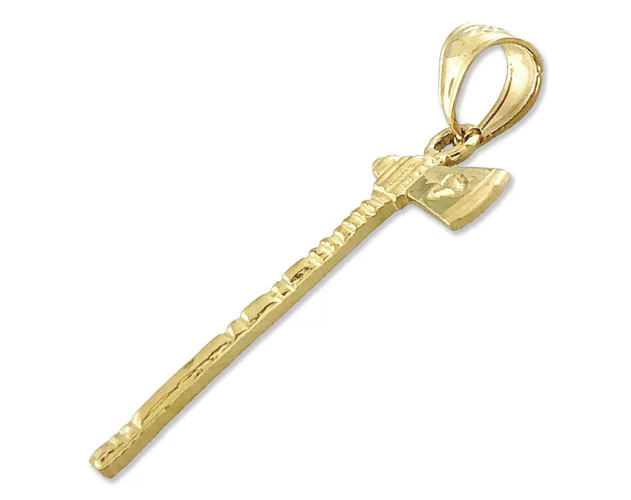 14K Gold Tomahawk Ax Charm