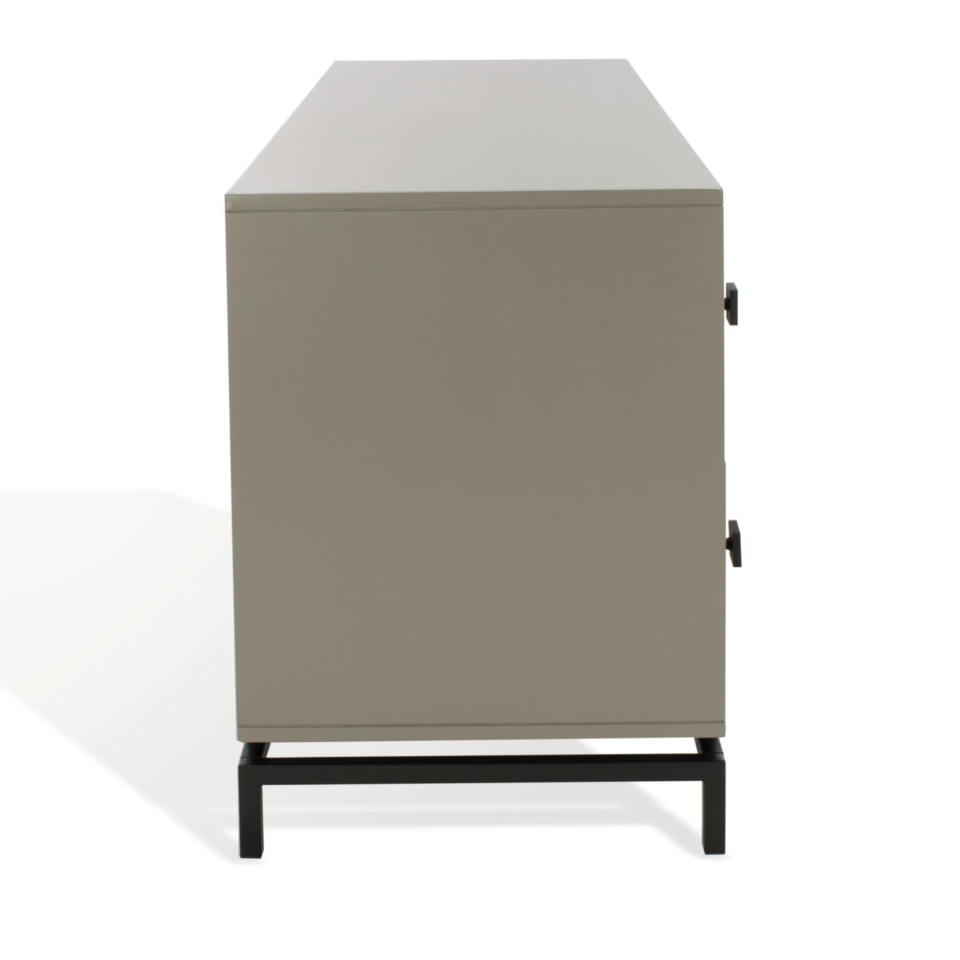 SAFAVIEH Couture Claudette Modern 4-Drawer Dresser, Dark Grey/Black