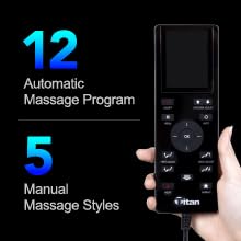 Osaki Titan Summit Flex | Gray | SL-Track Zero Gravity Full Body Massage Chair | Body Scanning | Lumbar and Calf Heating | Bluetooth Speaker | Space Saving | Full Body Airbag Compression