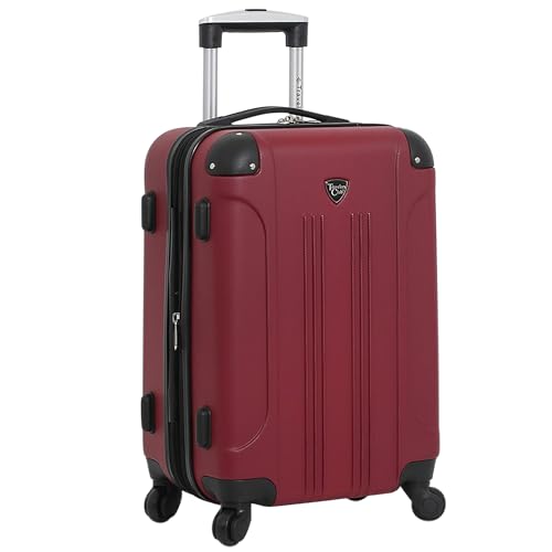 Travelers Club Chicago Hardside Expandable Spinner Luggage, Teal, 20