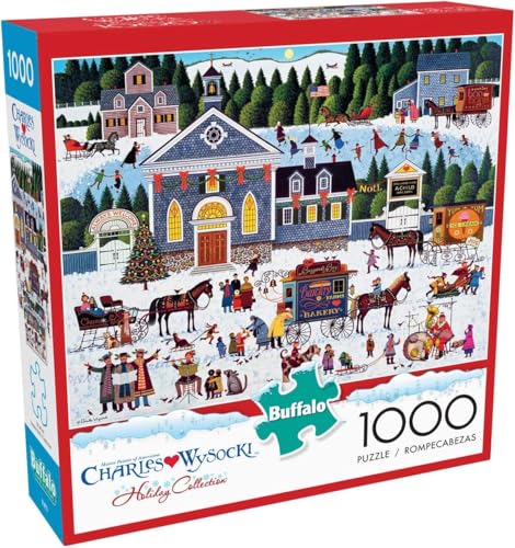 Buffalo Games - Charles Wysocki - Churchyard Christmas - 1000 Piece Jigsaw Puzzle