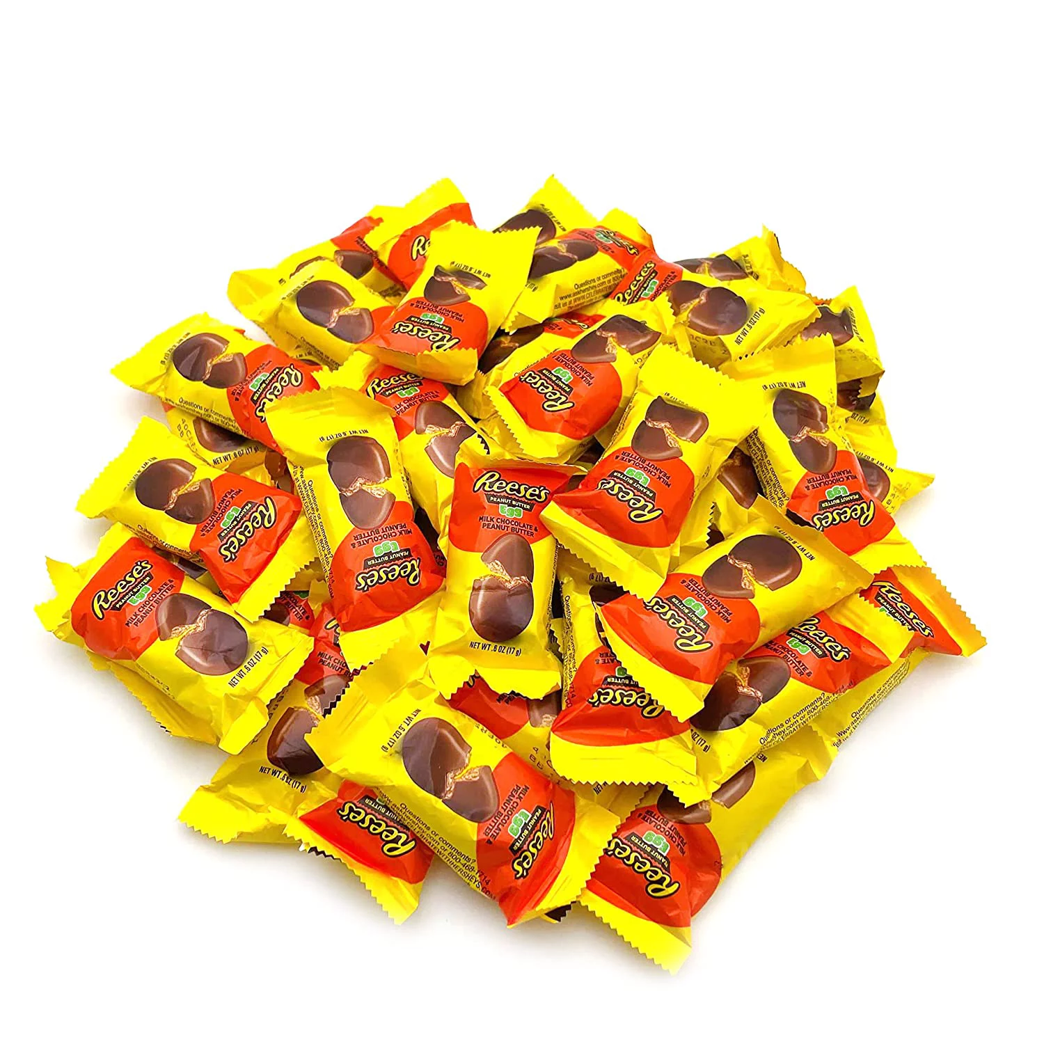Reese's Milk Chocolate Peanut Butter Egg Easter Candy - 2 Pounds Bag