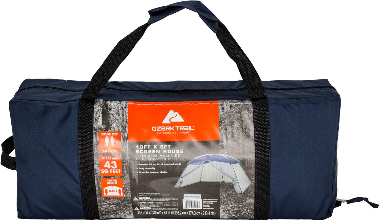 OZARK TRAIL Ozark Trail 13 x 9 Screen House with One Large Room, Blue