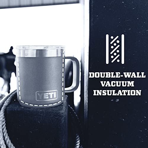 YETI Rambler 10 oz Stackable Mug, Vacuum Insulated, Stainless Steel with MagSlider Lid, Stainless