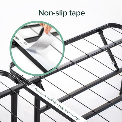 ZINUS Rumi 14in Full Metal Bed Frame, Quick Assembly SmartBase® Mattress Foundation, Heavy Duty Sturdy Steel with No Box Spring Needed, Eco-Friendly Packaging, Black