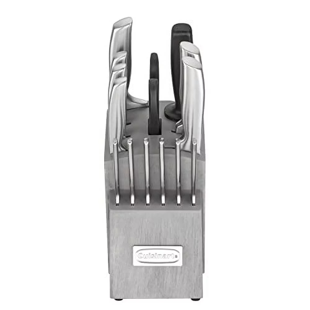 Cuisinart 15PC Ergonomic High-Carbon Stainless Steel Grey Block Set