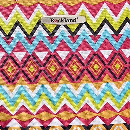 Rockland Fashion Softside Upright Luggage Set, Expandable, Kensington, Black and White, 2-Piece(14/19)