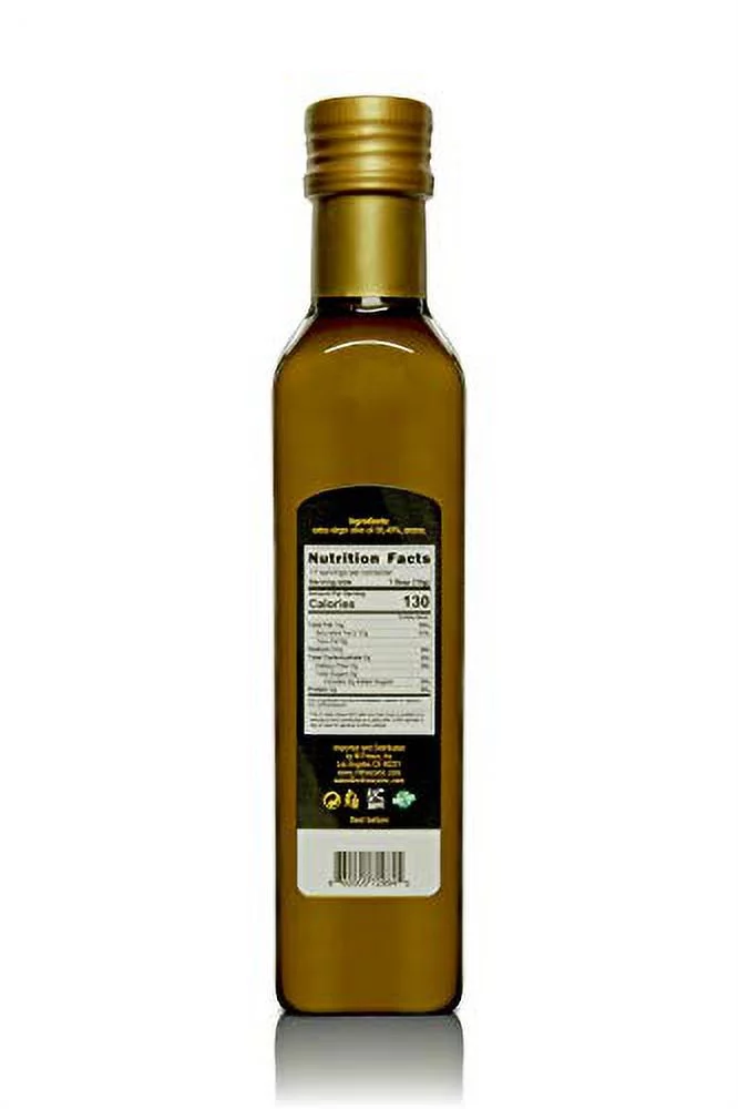 White  Oil 250 Ml (8.45Fl Oz) Gourmet Food Seasoning | Dressing - Made In Italy | Extra Olive Oil | Kosher | Vegetarian - Non Gmo