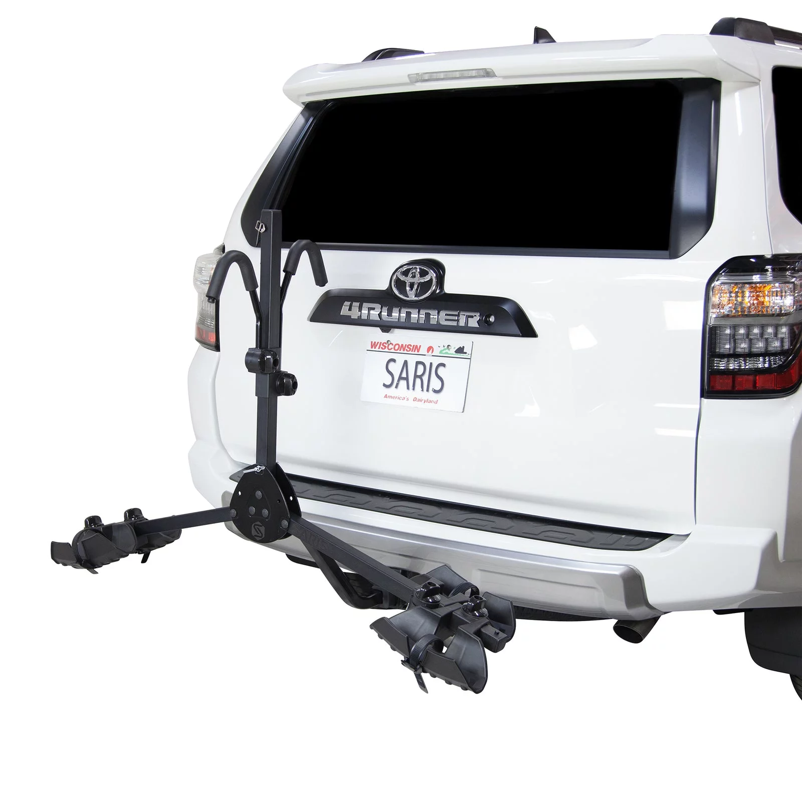 Saris All Star Bike Rack Hitch Mount, 9.4 in H Tray Style Hitch Bike Rack, 2 Bikes