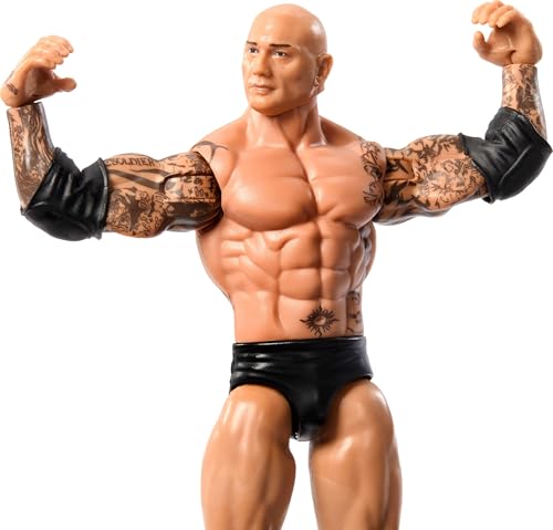 Mattel WWE Batista Action Figure, Main Event Series #152 6-inch Collectible with 10 Articulation Points & Life-Like Look