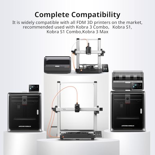 ANYCUBIC PLA+ 3D Printer Filament Bundle, PLA Plus 1.75mm Dimensional Accuracy +/- 0.02mm, Fit Most FDM 3D Printers, 1KG Spool, 2KG Gray+Gray
