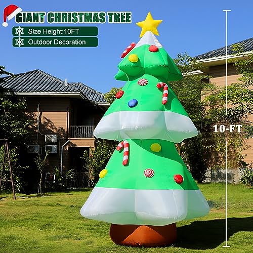 8 FT Christmas Inflatable Santa Claus Outdoor Decors for Yard, Xmas Blow up Santa Decoration with Gift Bag, Built-in LED Lights for Garden Patio Lawn Home Indoor Outside Winter Holiday Party