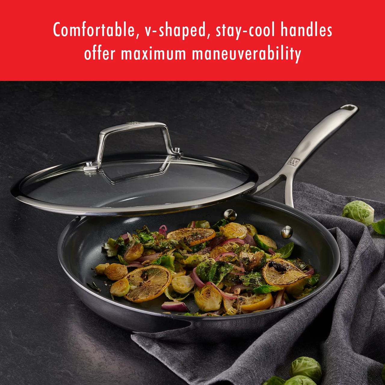 ZWILLING Energy Plus 10-pc Stainless Steel Ceramic Nonstick Cookware Set
