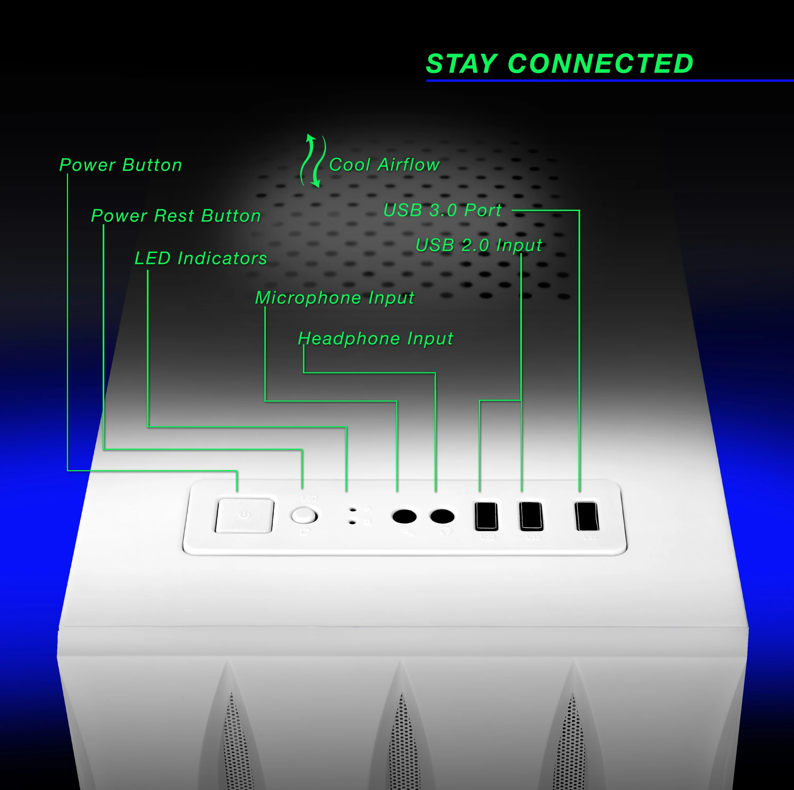 Eclipse ATX Gaming PC i7 Tower Desktop 4.0GHz RX 580 8GB 1TB SSD 16GB RAM
