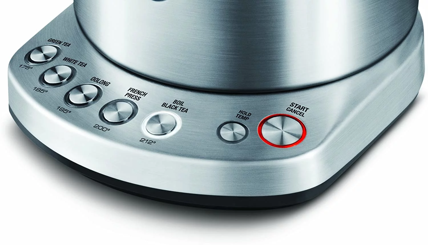 Electric Kettle with Hold-Warm Function, 5 Temperature Settings, Brushed Stainless Steel