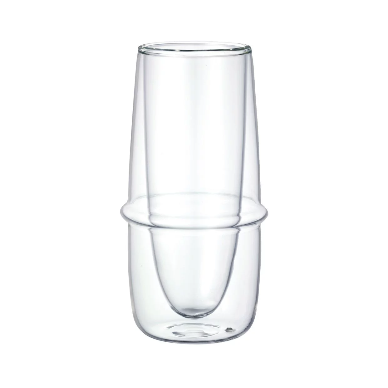 Double-Wall Kinto KRONOS Champagne Glass - Maintains Temperature - Prevents Condensation - Set of 2-160 ml (5.41fl. oz.) each