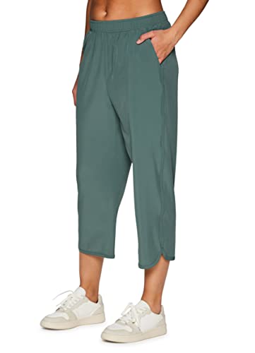 RBX Active Women's Relaxed Fit Lightweight Quick Drying Stretch Woven Pants with Pockets