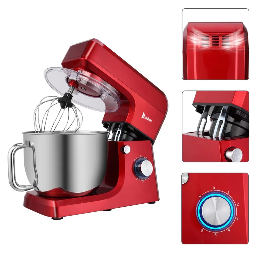 Mother's Day Sales - Mixers Kitchen Electric Stand Mixer 7.5QT 6-Speed Tilt-Head Food Mixer 660W Tilt-Head Food Dough Mixer with Stainless Steel Bowl,Dough Hook,Whisk, Beater, Red