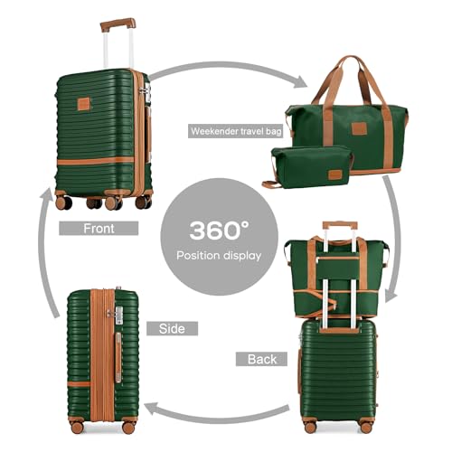 Joyway Expandable Carry on Luggage Sets Airline Approved, Lightweight Hard Shell 20 Inch Carry-on Suitcase with Spinner Wheels