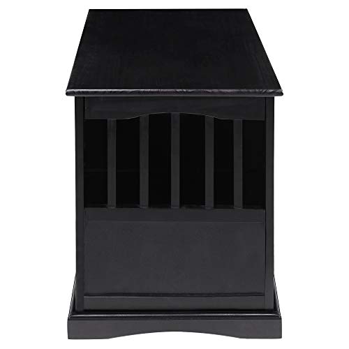 Casual Home Wooden Medium Pet Crate, End Table, Espresso